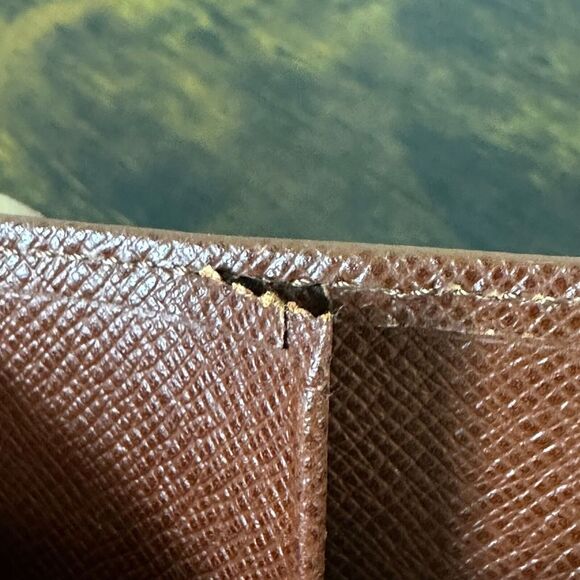 Louis Vuitton Bifold Agenda Notebook Holder Wallet Brown Leather Authenticated - Picture 9 of 12